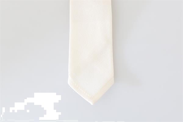 Grote foto dolce gabbana white silk solid skinny tie kleding dames sieraden
