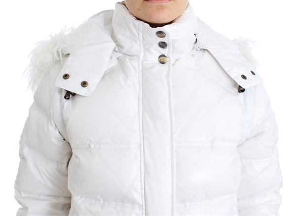 Grote foto cavalli white puffer jacket vest it42 m kleding dames jassen zomer