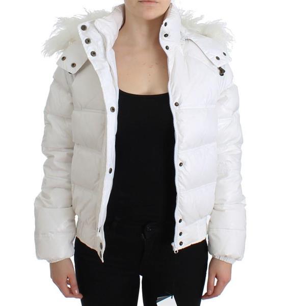 Grote foto cavalli white puffer jacket vest it42 m kleding dames jassen zomer