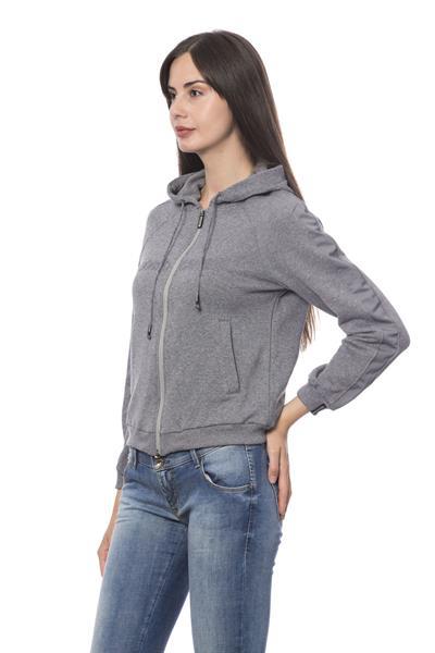 Grote foto roberto cavalli sport grey melange sweater xs kleding dames truien en vesten