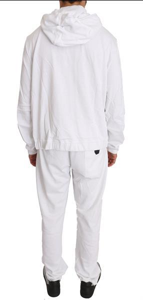 Grote foto billionaire italian couture white cotton sweater pants trac kleding heren overige herenkleding