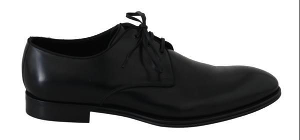 Grote foto dolce gabbana black leather dress derby formal mens shoes kleding heren schoenen