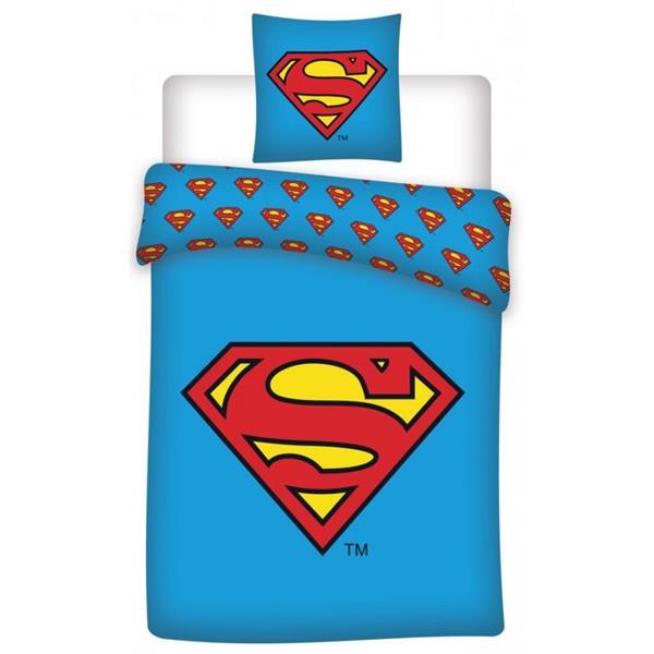 Grote foto superman dekbedovertrek 140 200 cm cape masker kinderen en baby complete kinderkamers