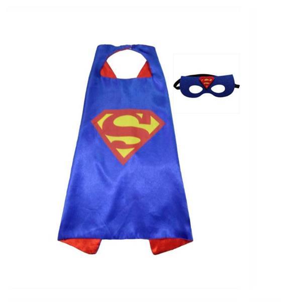 Grote foto superheld superman cape masker kleding dames verkleedkleding