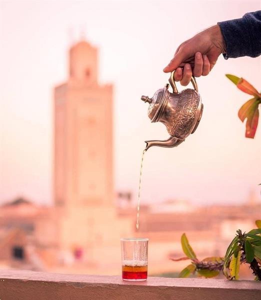 Grote foto marokkaanse theeset 4 personen huis en inrichting complete slaapkamers