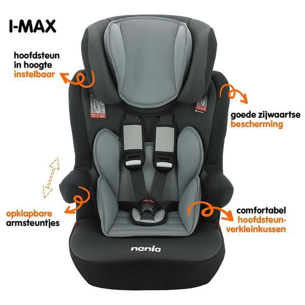 Grote foto nania autostoeltje i max access groep 1 2 3 grijs kinderen en baby autostoeltjes