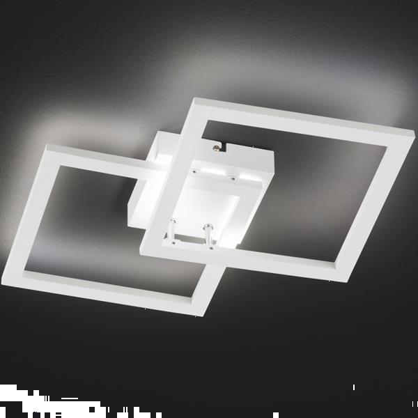 Grote foto wofi plafondlamp elle led 34x7 cm wit huis en inrichting plafondlampen