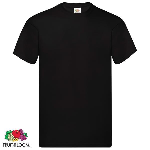 Grote foto fruit of the loom t shirts original 10 st m katoen zwart kleding heren overhemden