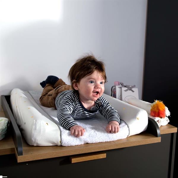 Grote foto childhome kussensloop stippen jersey en badstof goudkleurig kinderen en baby dekens en slaapzakjes