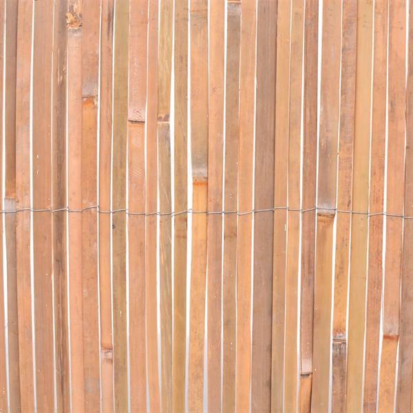Grote foto vidaxl schermen 2 st 150x400 cm bamboe tuin en terras hekken en schuttingen