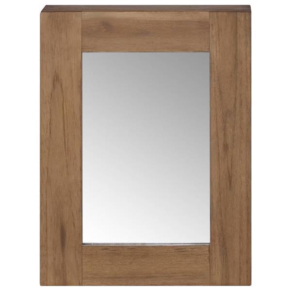 Grote foto vidaxl armoire miroir 30x10x40 cm bois de teck massif huis en inrichting overige