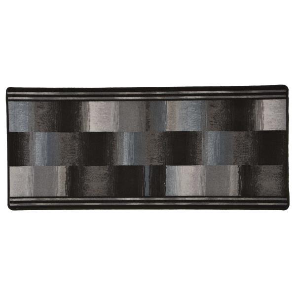 Grote foto vidaxl tapis de couloir support de gel noir 67x150 cm huis en inrichting vloerbedekking en kleden