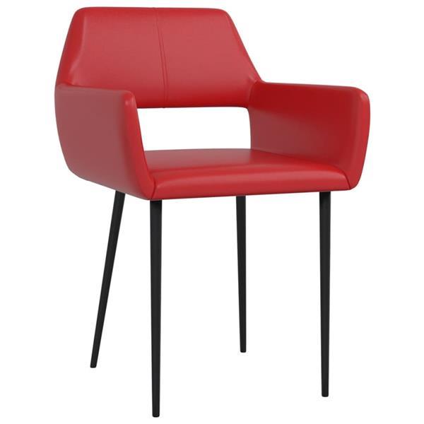 Grote foto vidaxl chaises de salle manger 2 pcs rouge bordeaux simili huis en inrichting stoelen