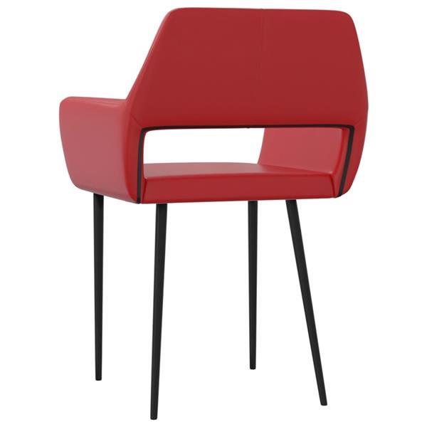 Grote foto vidaxl chaises de salle manger 2 pcs rouge bordeaux simili huis en inrichting stoelen
