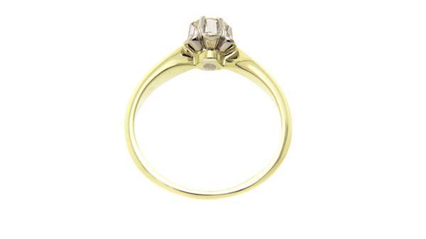 Grote foto gouden solitair ring met diamant 14 krt 812.5 sieraden tassen en uiterlijk ringen voor haar