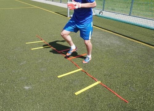 Grote foto coordinatie ladder keeper training sport en fitness voetbal