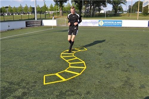 Grote foto coordinatieladder trapeze 6 hoekige vorm sport en fitness voetbal