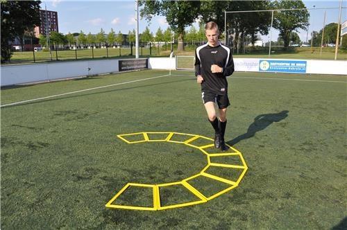 Grote foto coordinatieladder trapeze 6 hoekige vorm sport en fitness voetbal