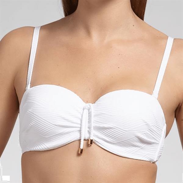 Grote foto island white bandeau bikinitop 002 kleding dames ondergoed