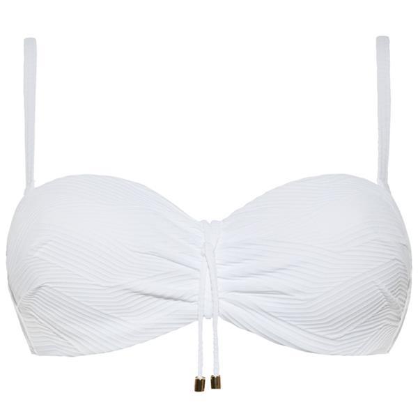 Grote foto island white bandeau bikinitop 002 kleding dames ondergoed