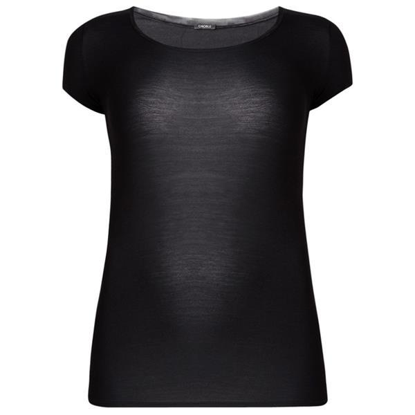 Grote foto perfect line t shirt black 001 kleding dames ondergoed