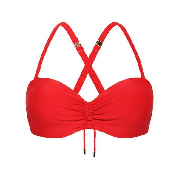Grote foto chinese red multiway bikinitop 006 kleding dames badmode en zwemkleding