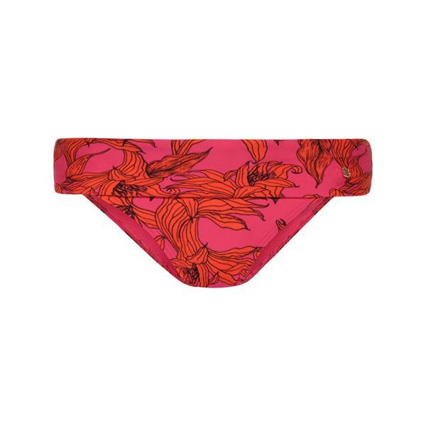 Grote foto pink lilies vouwbroekje 015 kleding dames badmode en zwemkleding