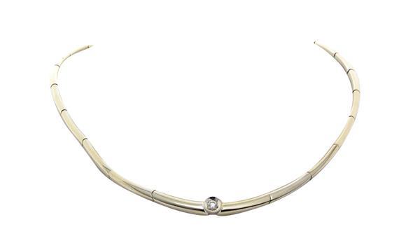 Grote foto witgouden choker met diamant 14 krt 1947.5 sieraden tassen en uiterlijk kettingen