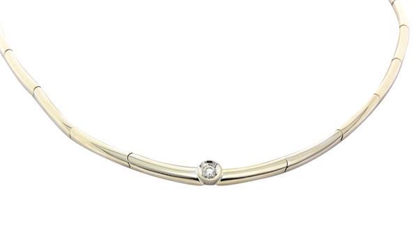 Grote foto witgouden choker met diamant 14 krt 1947.5 sieraden tassen en uiterlijk kettingen