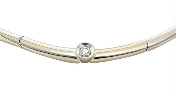 Grote foto witgouden choker met diamant 14 krt 1947.5 sieraden tassen en uiterlijk kettingen