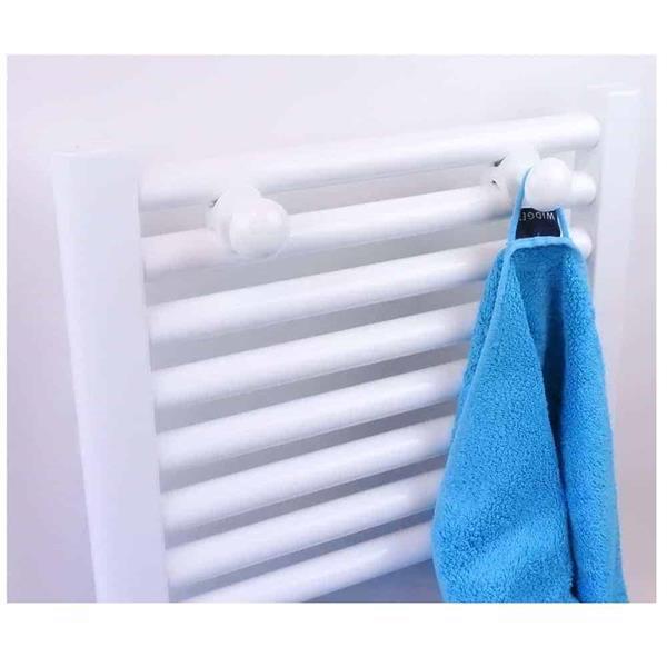 Grote foto williejan radiator handdoekenhaak 905w wit set 2 stuks doe het zelf en verbouw sanitair