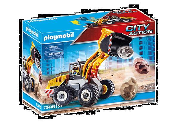 Grote foto playmobil city action 70445 wiellader kinderen en baby duplo en lego