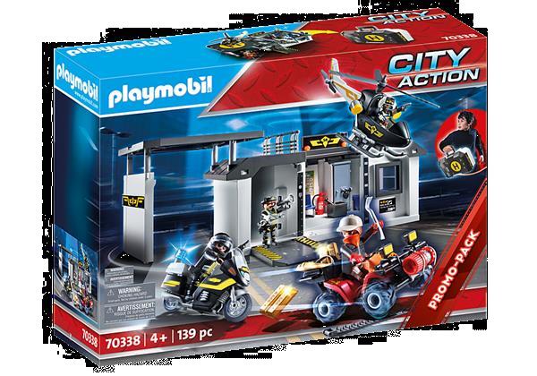 Grote foto playmobil city action 70338 meeneem sie centrale kinderen en baby duplo en lego