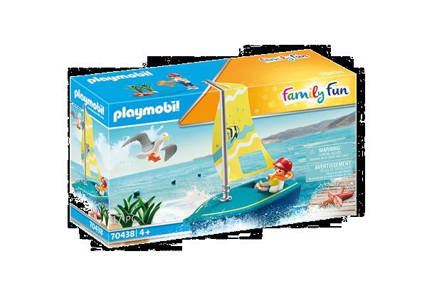 Grote foto playmobil family fun 70438 zeilbootje kinderen en baby duplo en lego