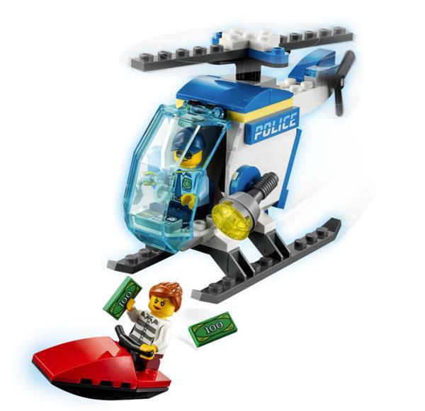 Grote foto lego city 60275 politiehelikopter kinderen en baby duplo en lego