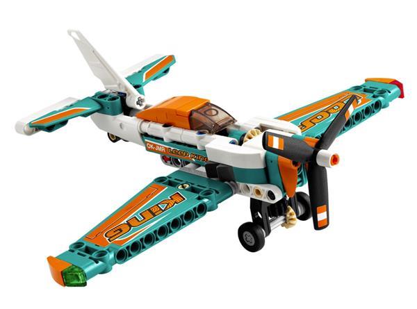 Grote foto lego technic 42117 racevliegtuig kinderen en baby duplo en lego