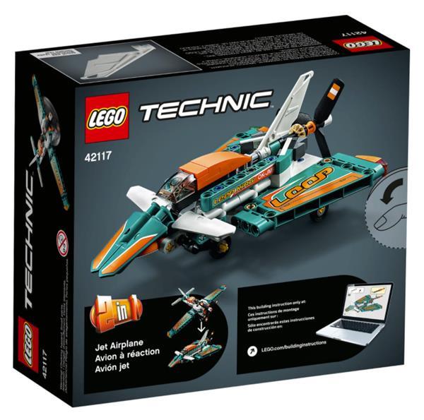 Grote foto lego technic 42117 racevliegtuig kinderen en baby duplo en lego