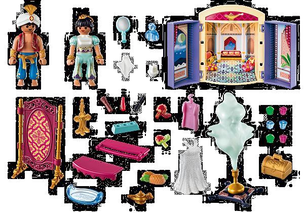 Grote foto playmobil magic 70508 princess and genie play box kinderen en baby duplo en lego