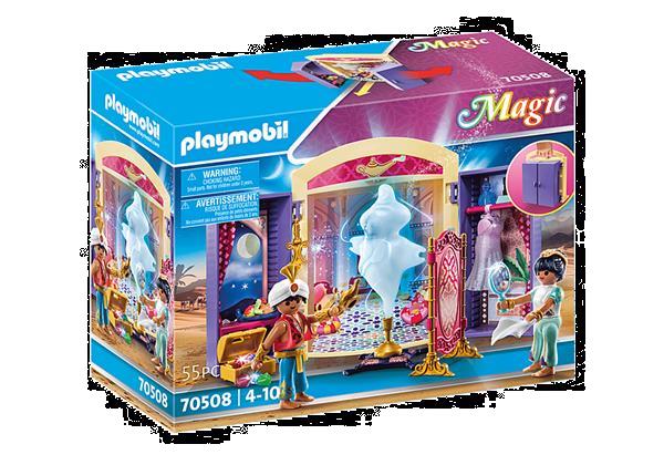 Grote foto playmobil magic 70508 princess and genie play box kinderen en baby duplo en lego