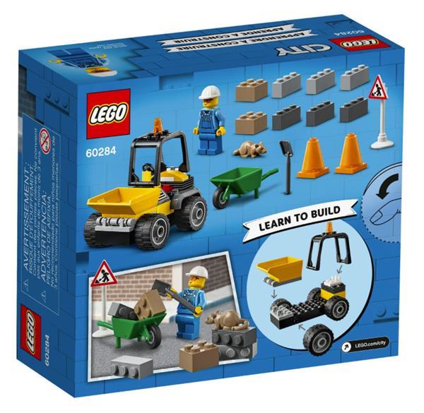 Grote foto lego city 60284 wegenbouwtruck kinderen en baby duplo en lego