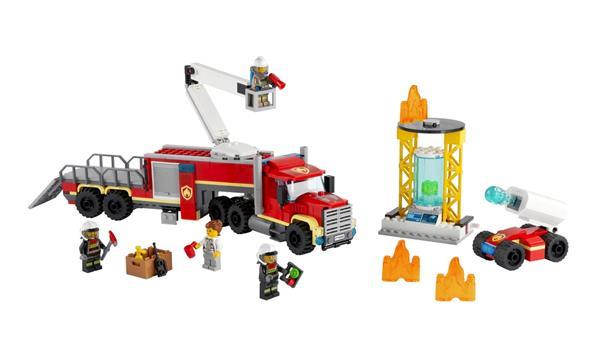 Grote foto lego city 60282 grote ladderwagen kinderen en baby duplo en lego