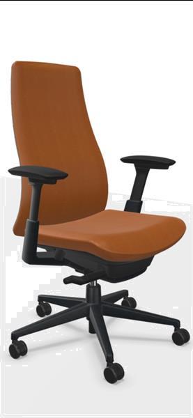 Grote foto haworth fern cognac lederen bureaustoel design huis en inrichting stoelen