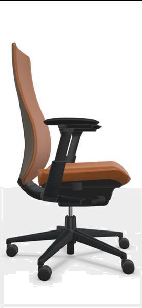 Grote foto haworth fern cognac lederen bureaustoel design huis en inrichting stoelen