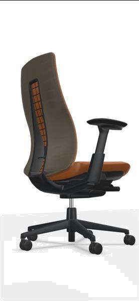 Grote foto haworth fern cognac lederen bureaustoel design huis en inrichting stoelen