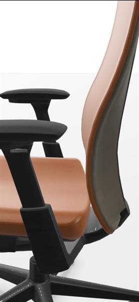 Grote foto haworth fern cognac lederen bureaustoel design huis en inrichting stoelen