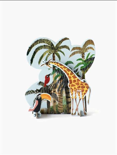 Grote foto pop out card jungle giraffe fiep westendorp verzamelen overige verzamelingen