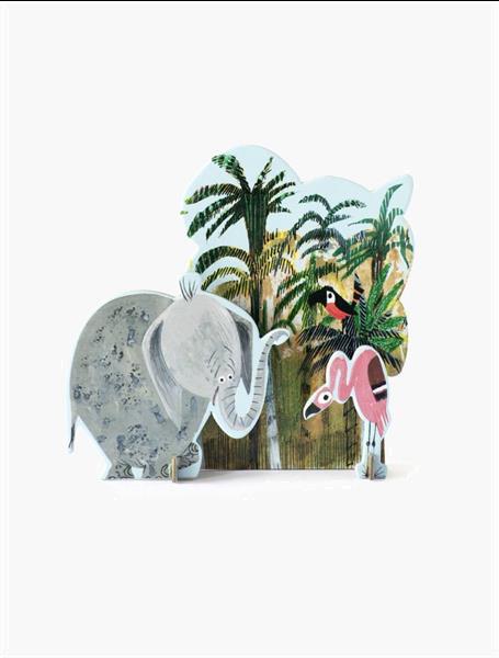 Grote foto pop out card jungle olifant fiep westendorp verzamelen overige verzamelingen