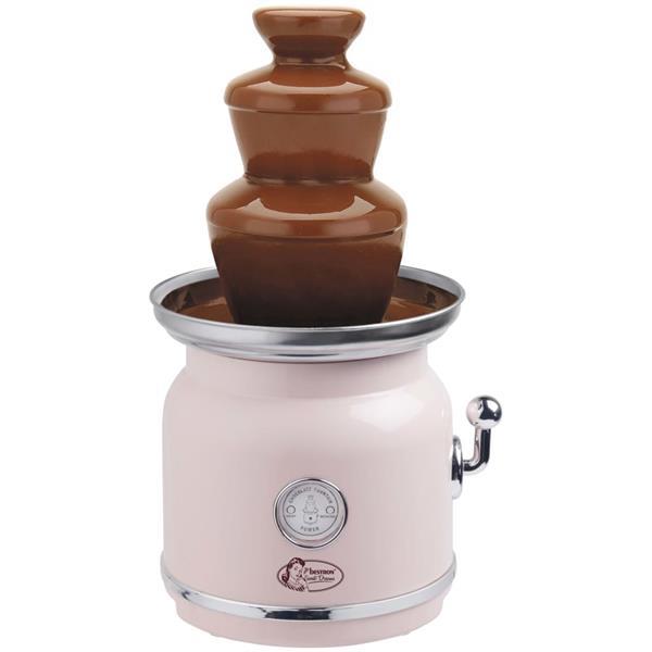 Grote foto bestron fontaine chocolat acf700p rose witgoed en apparatuur kookplaten en gasstellen