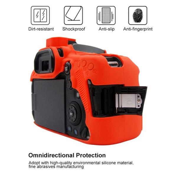 Grote foto puluz soft silicone protective case for canon eos 90d red audio tv en foto onderdelen en accessoires