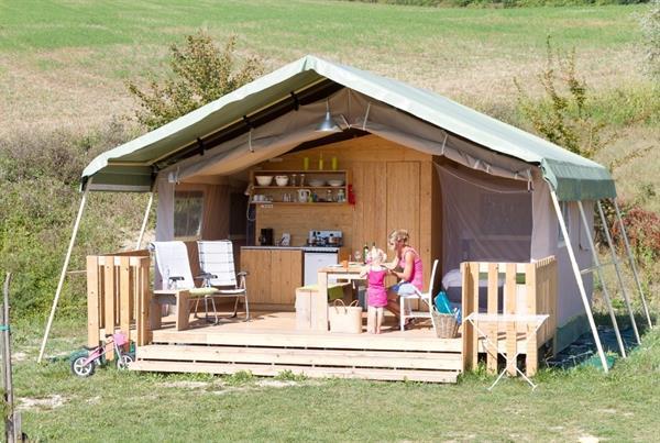 Grote foto luxe safaritent glamping vakantie met kinderen vakantie kids mee op reis